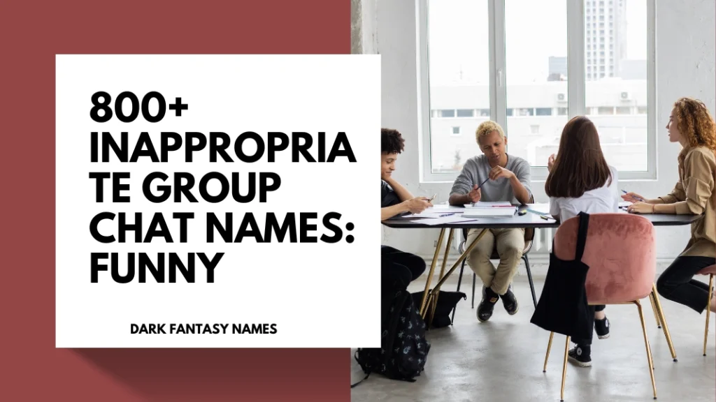 Inappropriate Group Chat Names