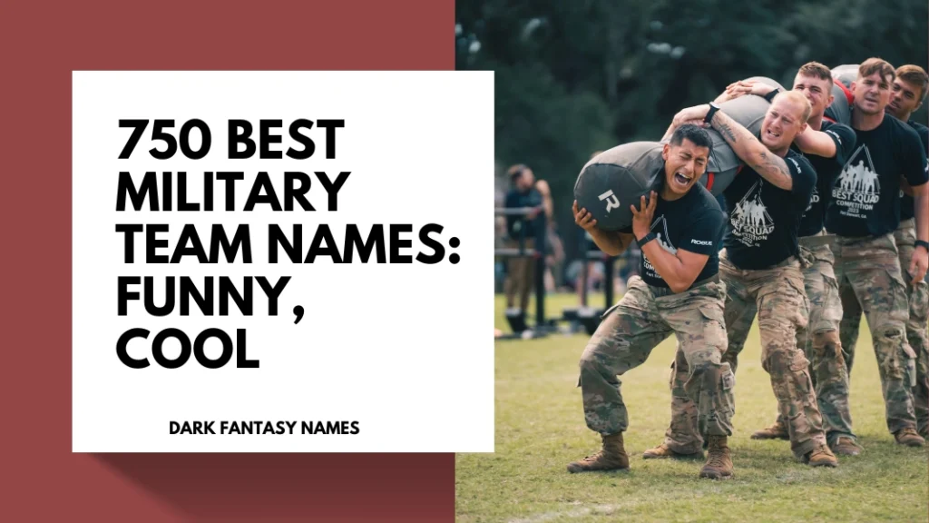 Military Team Names