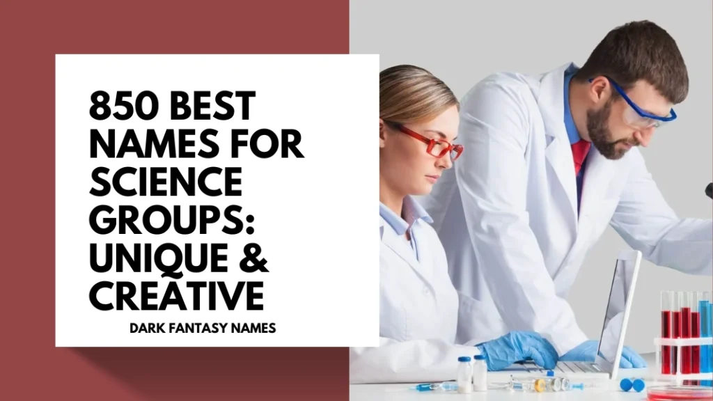 Names For Science Groups