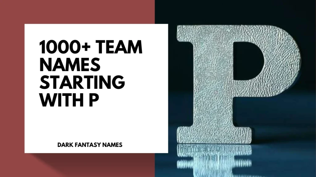 Team Names Starting With P