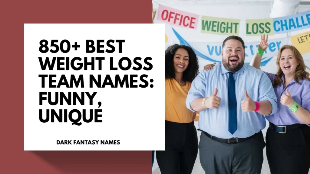 Weight Loss Team Names