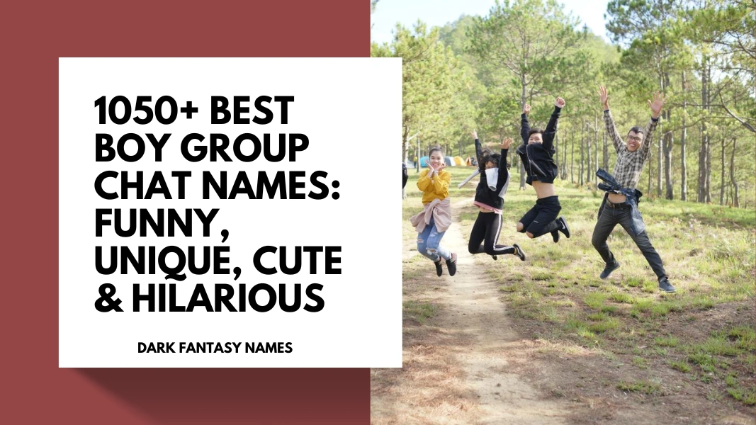 Boy Group Chat Names