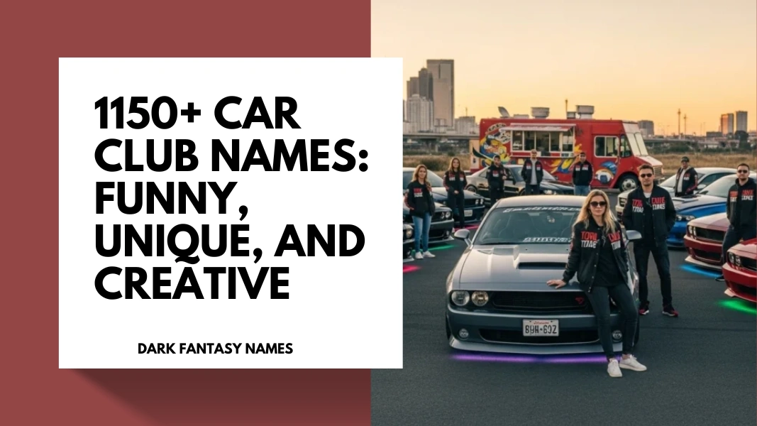 Car Club Names