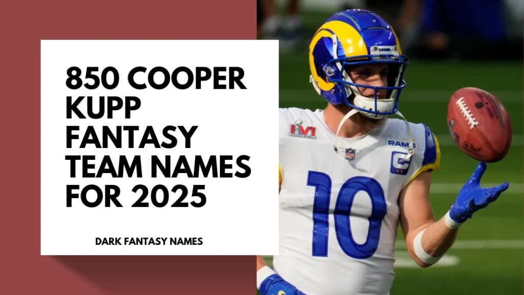 Cooper Kupp Fantasy Team Names