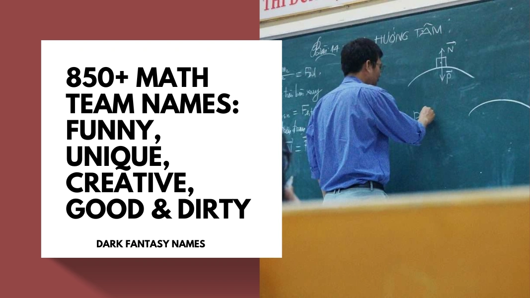 Math team names