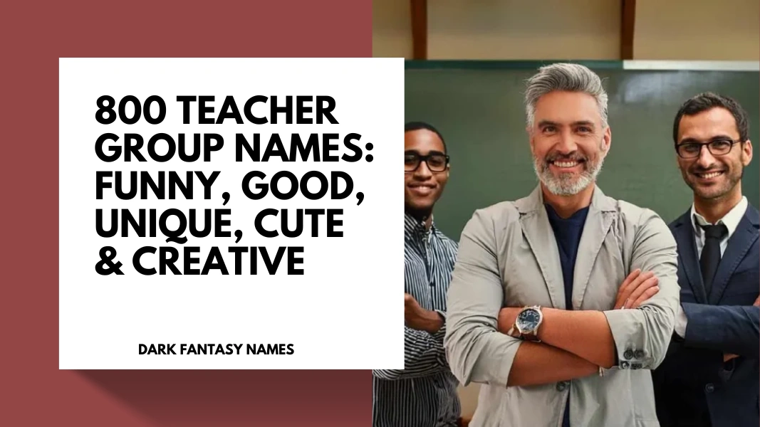 Teacher Group Names
