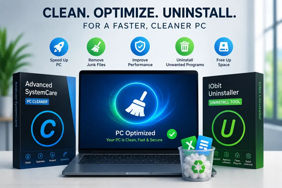 Speed Up Windows with PC Cleaner & Uninstall Tool