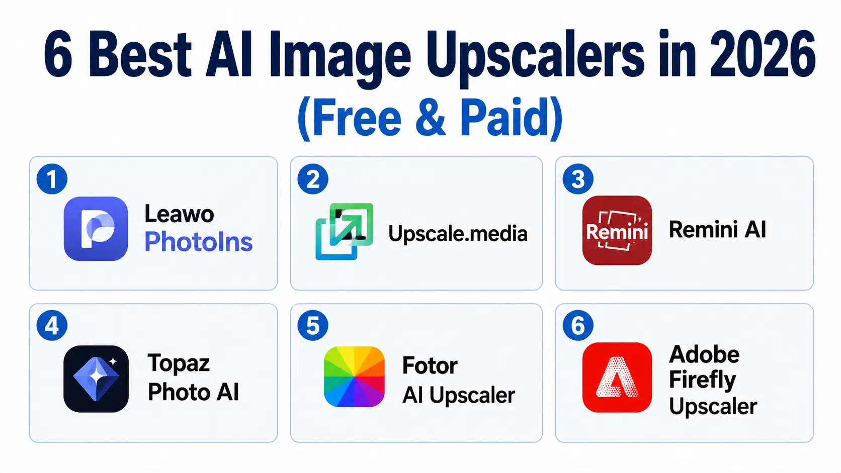 6 Best AI Image Upscalers in 2026 (Free & Paid)